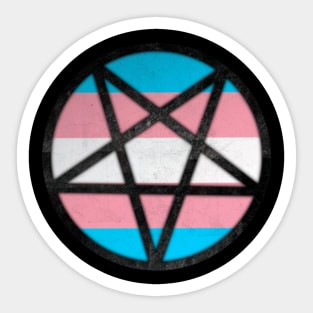 Trans Pentagram Sticker